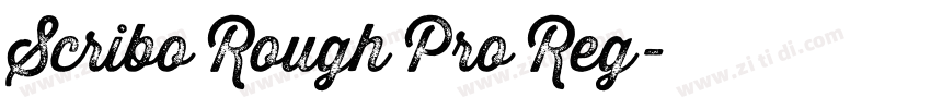Scribo Rough Pro Reg字体转换 Scribo Rough Pro Reg字体转换